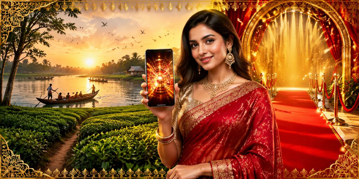 বরিশালে চা বাগানে 566bed ক্যাসিনো অ্যাপ ব্যবহার করে পুরস্কার জেতার দৃশ্য