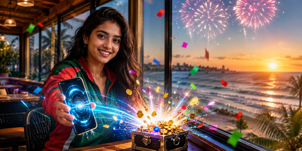 কক্সবাজার সৈকতে ক্রিকেট বেটিং উপভোগ করছেন একজন ব্যবহারকারী